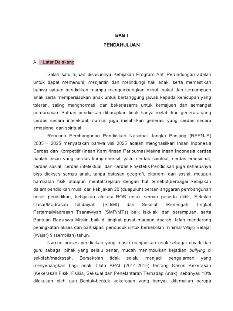 Program Anti Perundungan Pdf