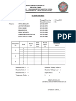 Tabel Data Hukum Stokes