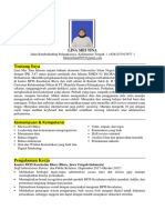 CV Dan Surat Lamaran MT-BPD ADMINSTRATION LINA
