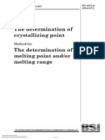 Method For The Determination of Crystallizing Point Method For The Determination of Melting Point A