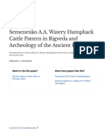 Semenenko Watery Humpback Cattle Pattern in Rigveda and Archaeology of The Ancient East - en