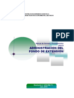 Adminsitracion Fondo de Extension