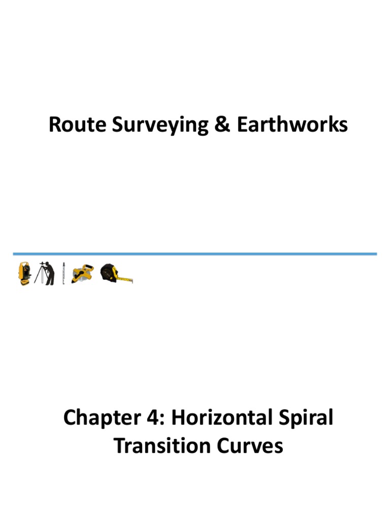 Route - Spiral Transition Curves | PDF | Angle | Tangent