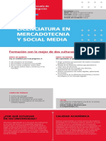 Lic Mercadotecnia y Social Media Plan de Estudios