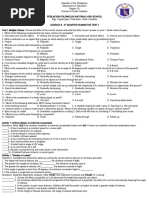 Science 9 4th Quarter Summative Test 1