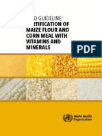 Fortification of Maize Flour and Corn Meal With Vitamins and Minerals