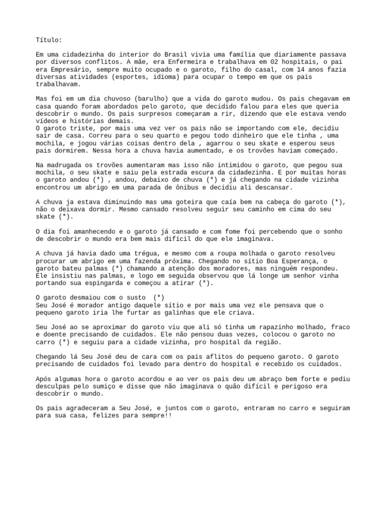 A Jornada do Garoto em Busca do Mundo | PDF | Bem-estar | Mistério ...