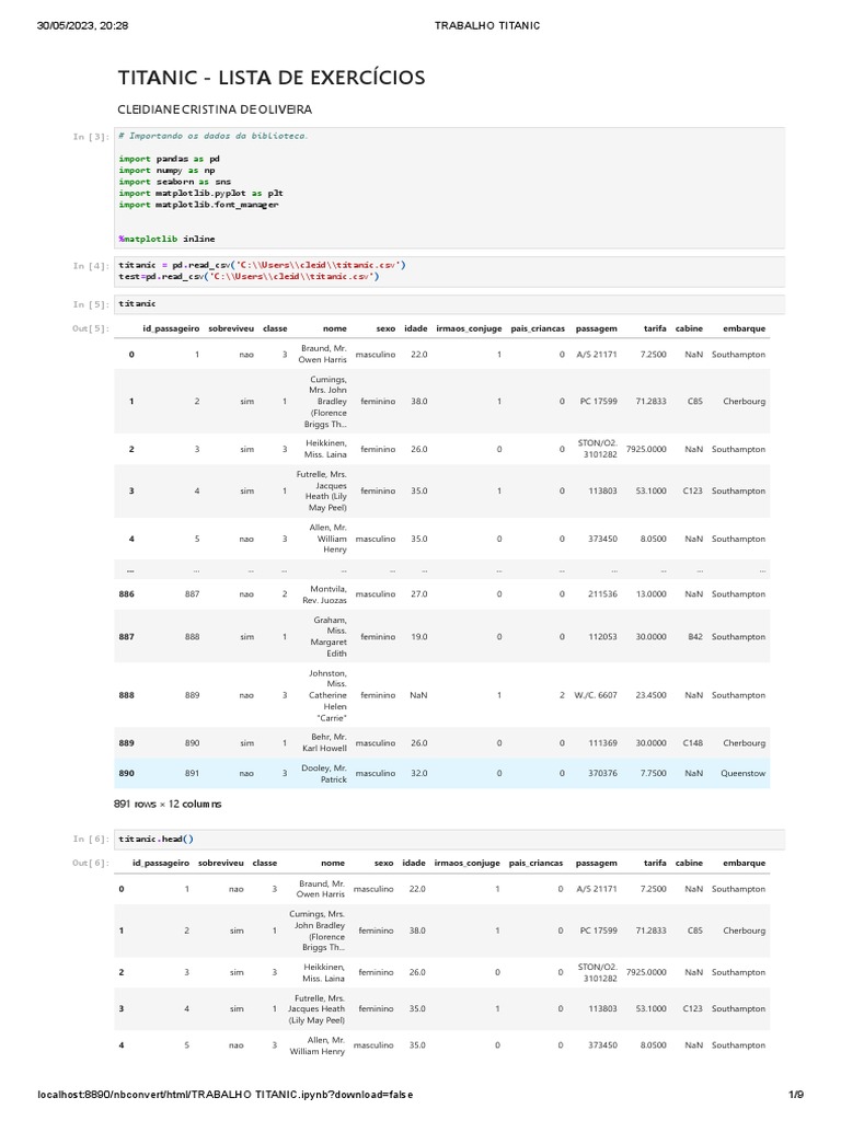 Lista titanic python pdf white star line empresa navios da