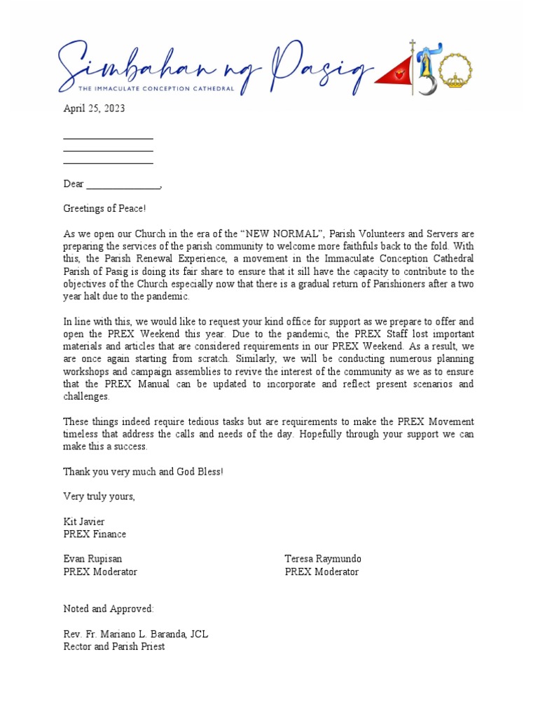 Letter Prex General | PDF
