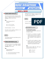 Ejercicios de MCM y MCD para Quinto de Secundaria