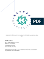 Dede Korkut Eğitim Fakültesi Matematik Eğitiminde Kaynaştirma Final Ödevi