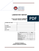 Lab Report Cover Page