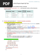 CIE A2 Physics Paper5 Q2 Tips