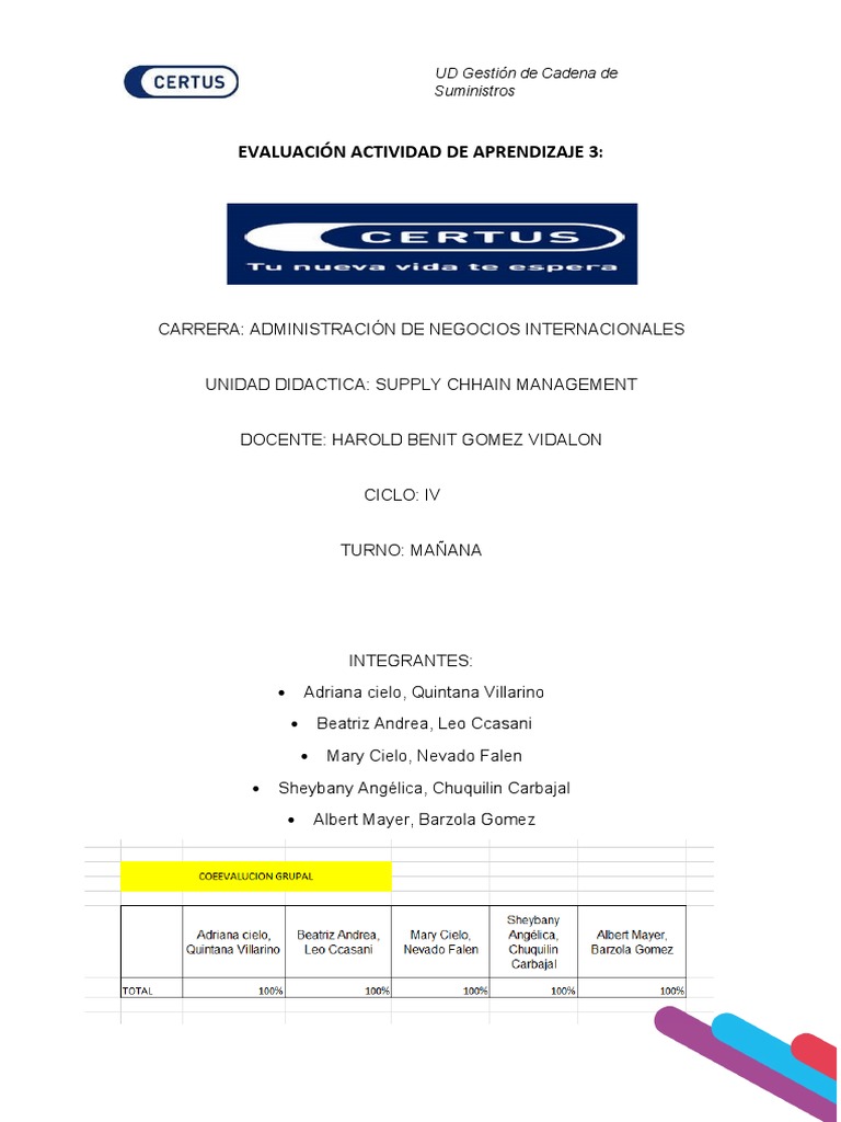 Aa3 Supply Chain | PDF | Economias | Business