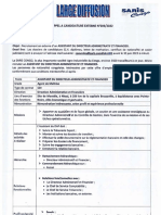 Appel À Candidature Chez Saris Au Poste D'assistant DAF - 2