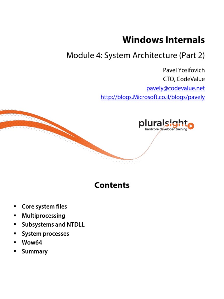 4 Windows Internals m4 Slides | PDF | Windows Registry | Microsoft Software