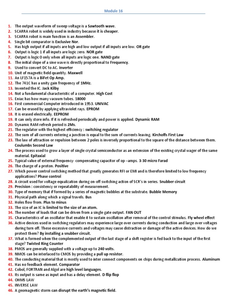 Module 16 PDF Capacitor Amplifier
