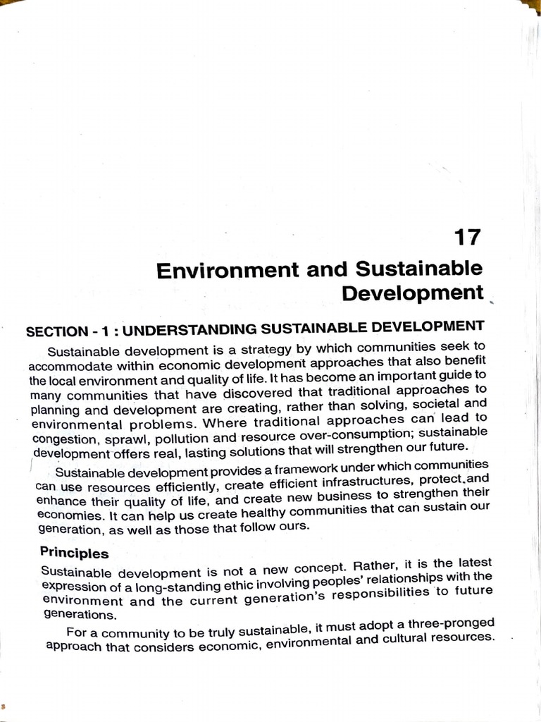 IGNOU Environment and Sustainable Development | PDF