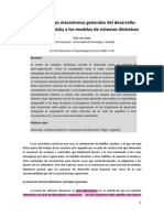 Van Geert. La Dinámica de Los Mecanismos Generales Del Desarrollo.