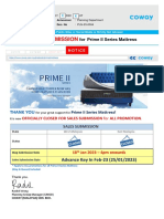 MEMO PLN-23-0004 Stop Submission for Prime II Mattress Series