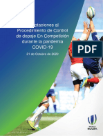 World Rugby RTP Doc-Guide To Anti-Doping Adaptations For Matches ES