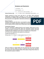 Numbers and Properties