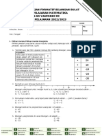 Penilaian Formatif Bilangan Bulat