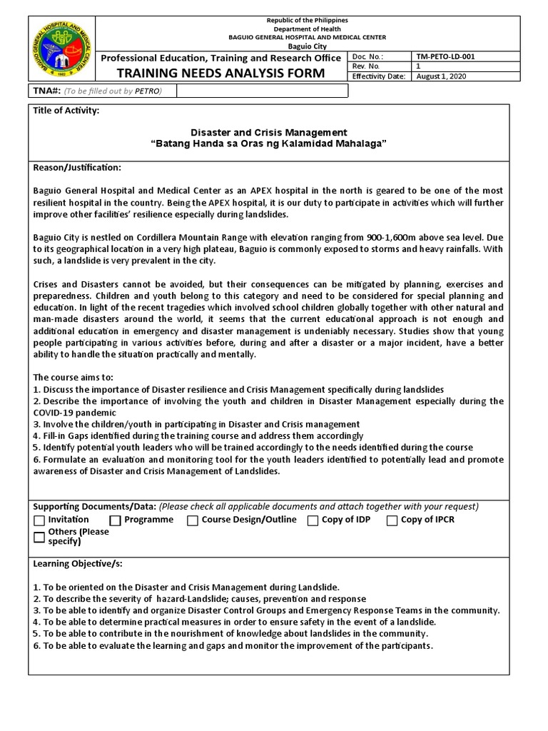 Youth Training in Disaster Management | PDF | Emergency Management ...