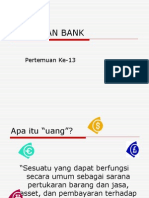 Uang Dan Bank: Pertemuan Ke-13