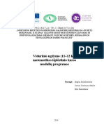 Matematikos Modulių Programos 11-12 KL - Išplėstinio Kurso Moduliai - 2014