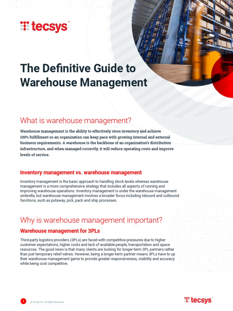 Ultimate Guide to Warehouse Management | PDF | Warehouse | Cloud Computing