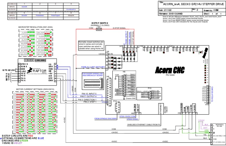 Acorn I/O Wiring Guide for Stepper Drive | PDF | Electrical Engineering ...