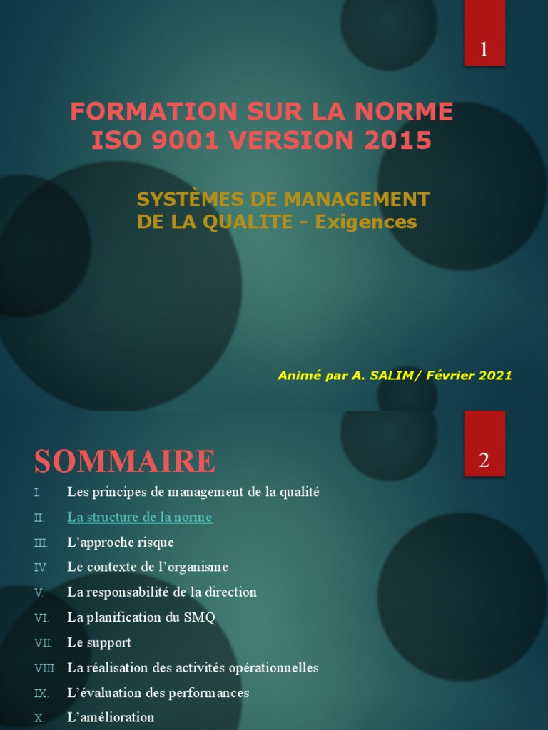 Management de La Qualité | PDF | Système de management de la qualité ...