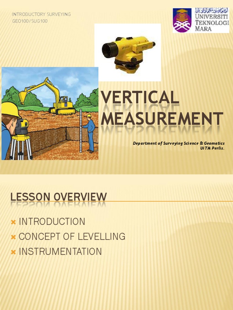 Lecture 5 Vertical Measurement PDF Optics