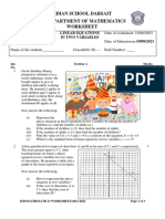 Linear Equations in Two Variables WSH