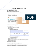 IRD - PAYE Annual Return - Printing Guide - TD4 Supplementary Forms