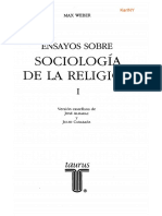 1ensayos Sobre Sociologia de La Religion Max Weber