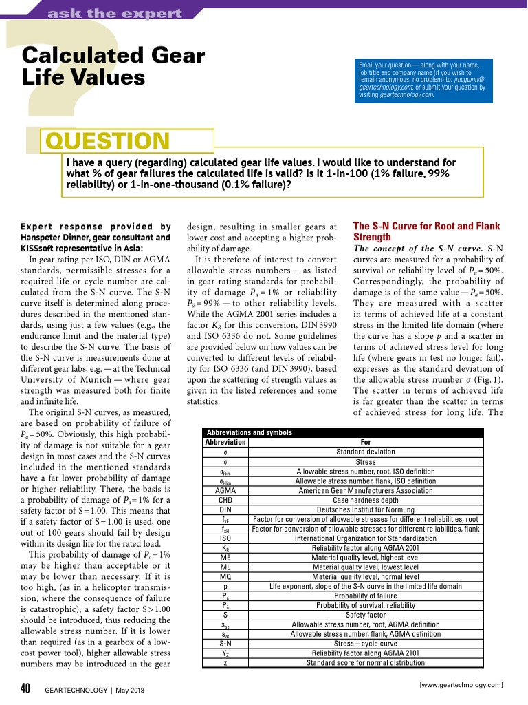 Gear Life Calculation Bevel PDF Grinding (Abrasive Cutting