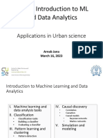 Urban Analytics - Theory US 603