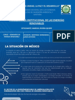 Problemática Institucional de Las Energías Renovables