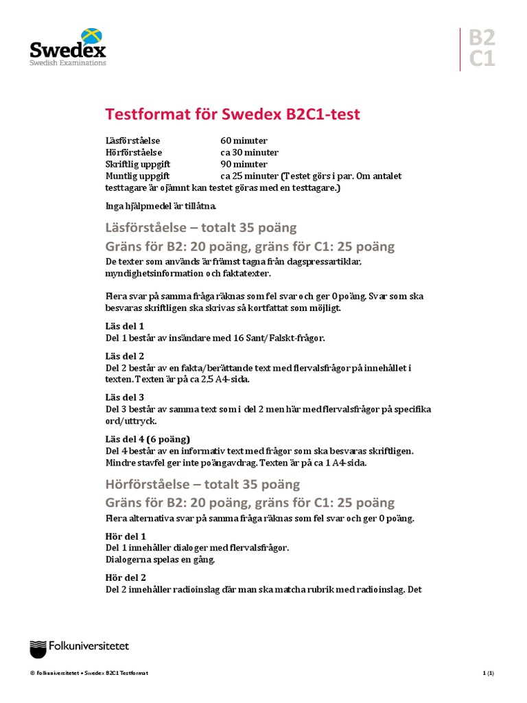 b2c1 Testformat | PDF