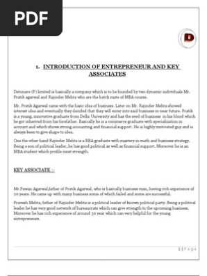 1 Introduction Of Entrepreneur And Key Associates Supply Chain Mining