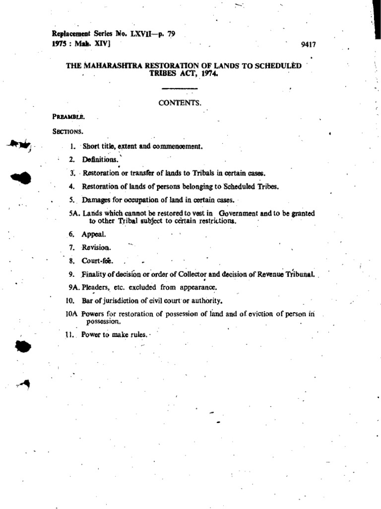mah-act-14-of-1975-restoration-of-lands-to-scheduled-tribes-act