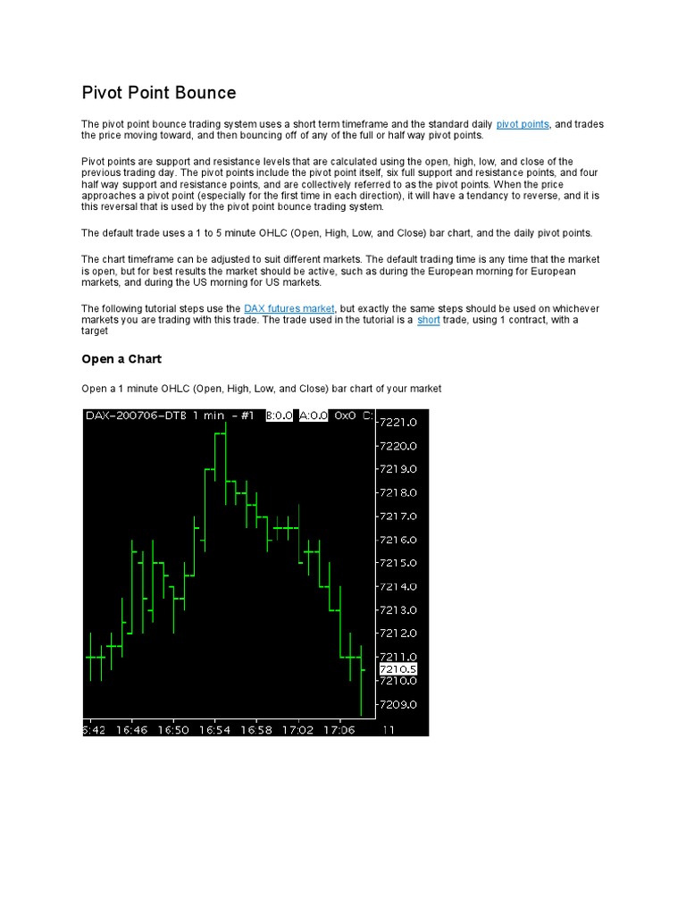 Pivot Point Bounce Trade | PDF