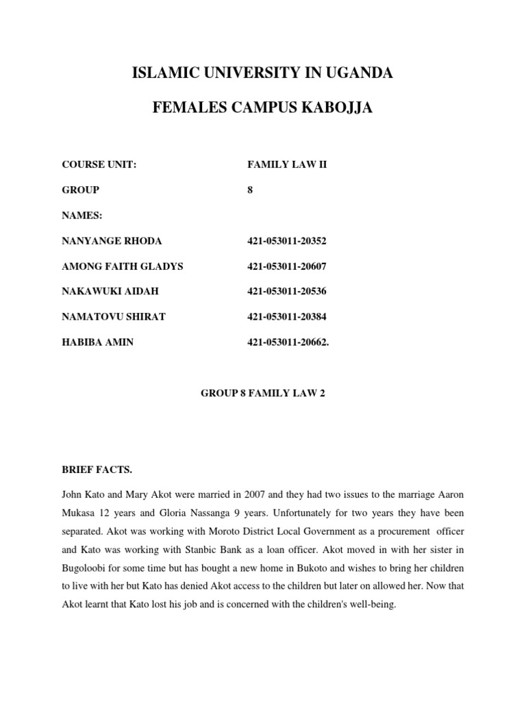 group-two-family-law-2-work-pdf-children-s-rights-child-custody