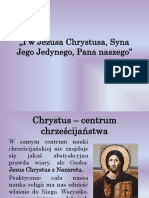 I W Jezusa Chrystusa, Syna Jego