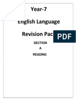 Year-7-Revision Pack, May, 2023