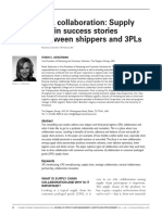 3PL Collaboration - SupplyChain Success Stories Between Shippers and 3PLs