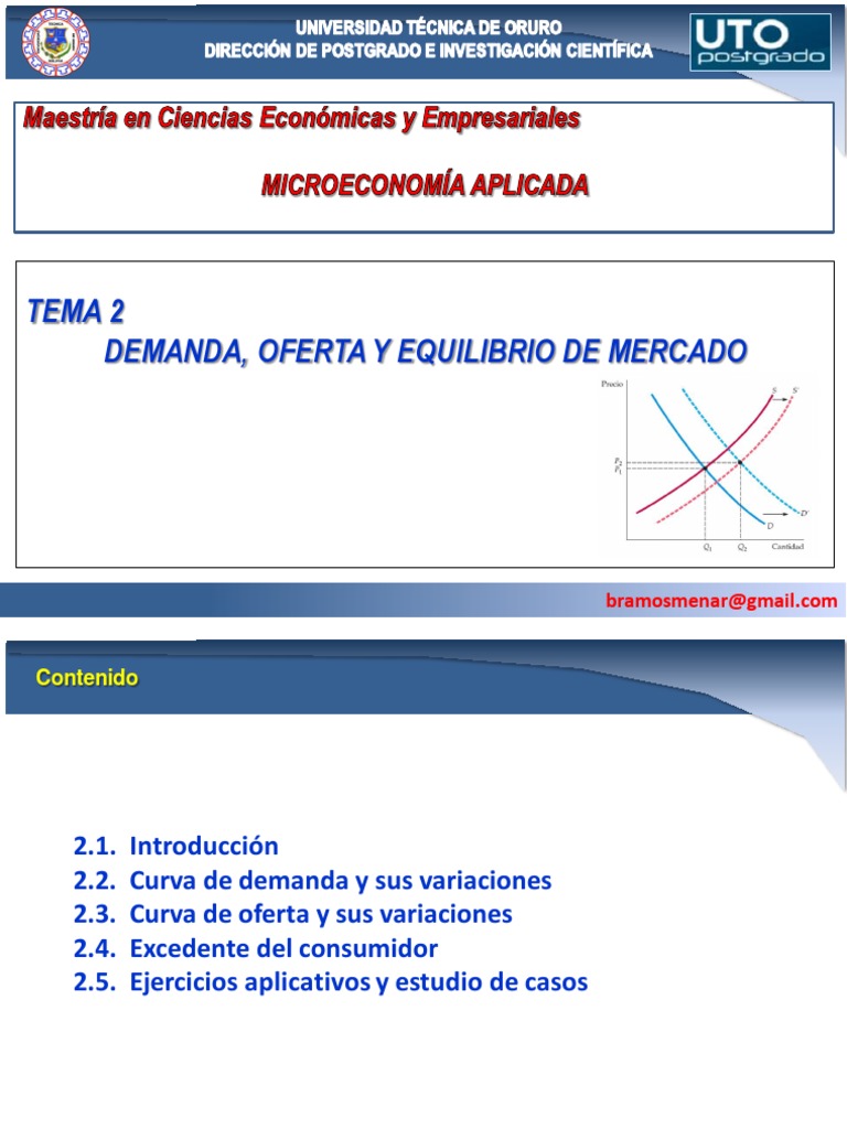 Demanda, Oferta y Equilibrio de Mercado | PDF | Oferta (economía ...