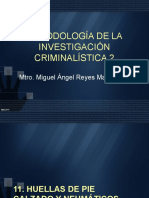 9 Análisis de Las Huellas de Pie Calzado y de Neumáticos